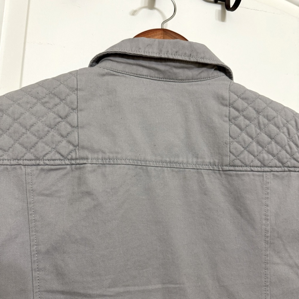 7 for all mankind 100% cotton moto jacket L - Picture 6 of 7